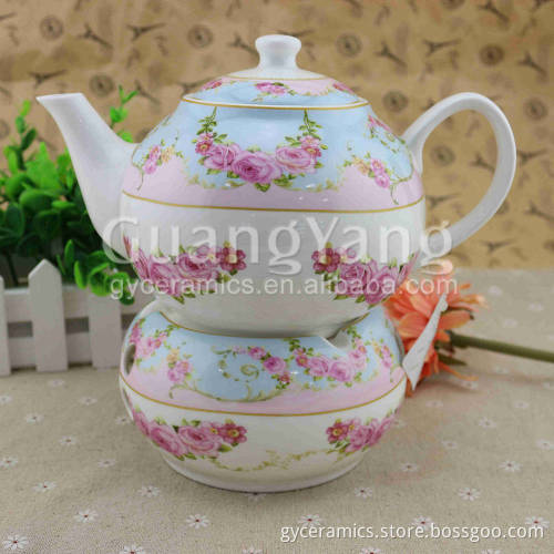 Customized Logo Porcelain Enameled Indian Teapot